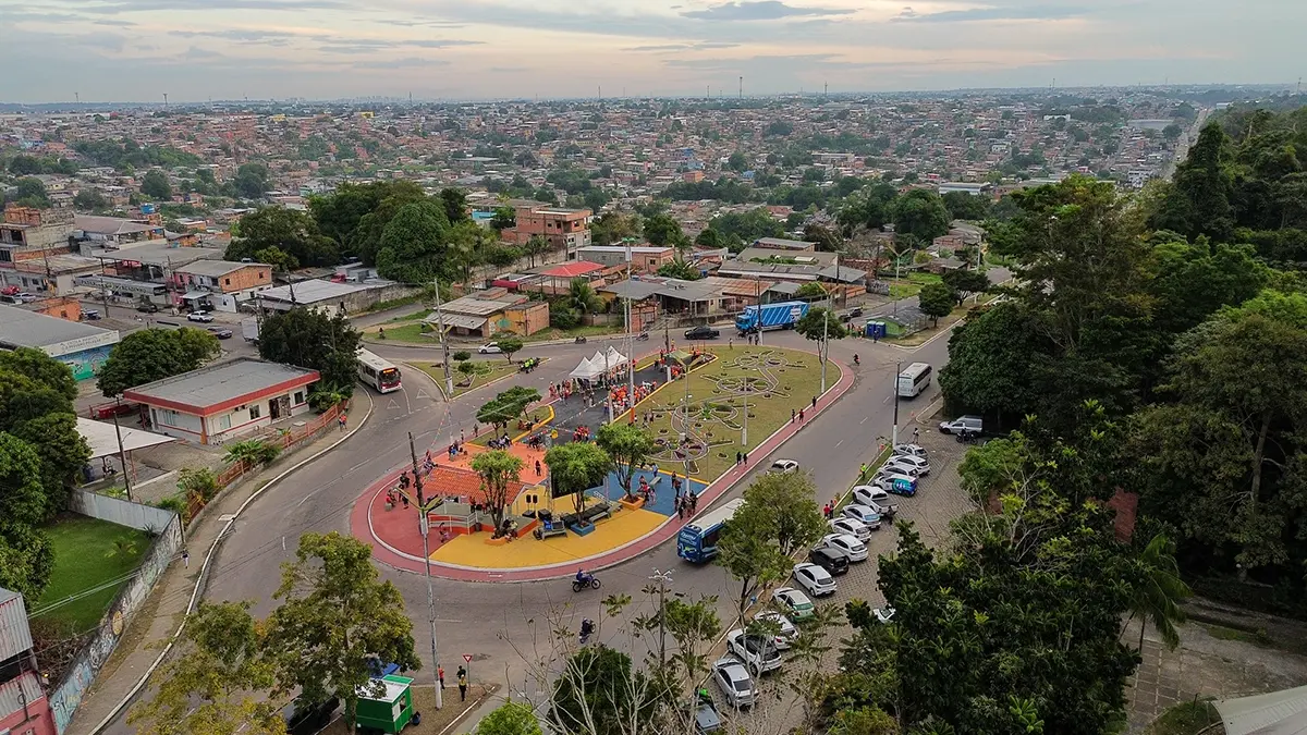 Nova Rotatória do Musa é Revitalizada e Ganha Espaço de Lazer